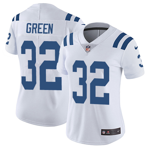 Indianapolis Colts #32 Limited T.J. Green White Nike NFL Road Women Vapor Untouchable jerseys